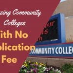 community colleges with no application fee