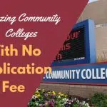 community colleges with no application fee