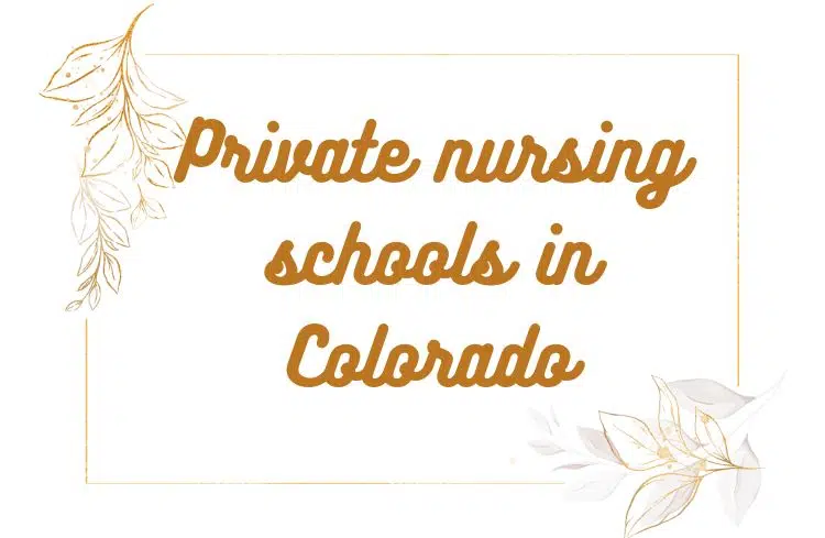 Private nursing schools in Colorado