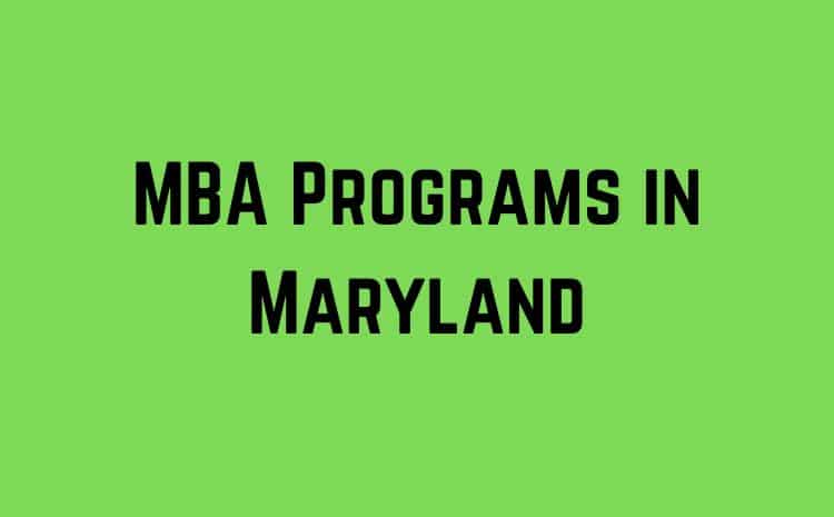 MBA Programs in Maryland